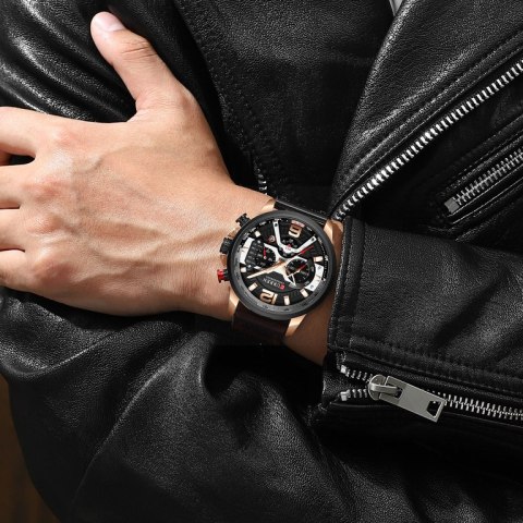 ZEGAREK MĘSKI CURREN 8329 (zc027d) - CHRONOGRAF + BOX ZEGAREK MĘSKI CURREN 8329 (zc027d) - CHRONOGRAF + BOX