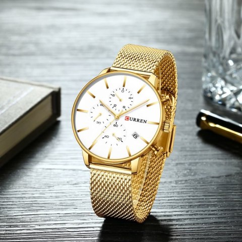 ZEGAREK MĘSKI CURREN 8339 (zc015c) - CHRONOGRAF ZEGAREK MĘSKI CURREN 8339 (zc015c) - CHRONOGRAF