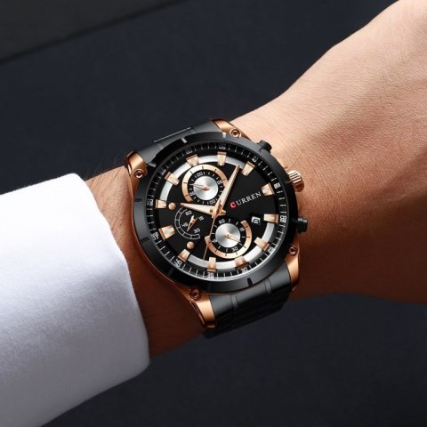 ZEGAREK MĘSKI CURREN 8360 (zc020c) - CHRONOGRAF ZEGAREK MĘSKI CURREN 8360 (zc020c) - CHRONOGRAF