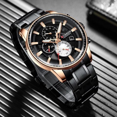 ZEGAREK MĘSKI CURREN 8362 (zc017d) - CHRONOGRAF + BOX ZEGAREK MĘSKI CURREN 8362 (zc017d) - CHRONOGRAF + BOX