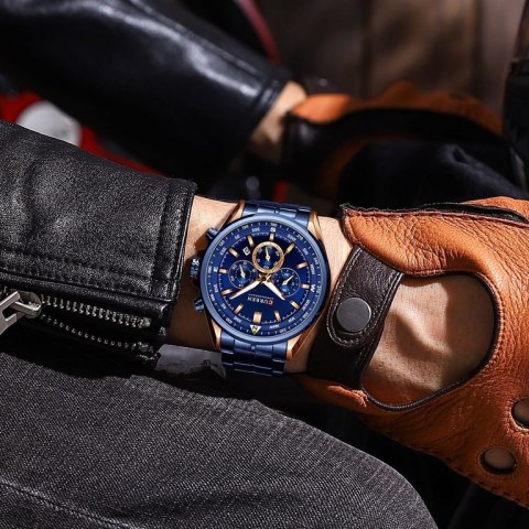ZEGAREK MĘSKI CURREN 8399 (zc016d -CHRONOGRAF +BOX ZEGAREK MĘSKI CURREN 8399 (zc016d -CHRONOGRAF +BOX
