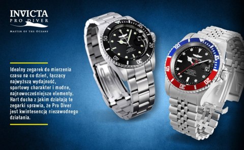 ZEGAREK MĘSKI INVICTA PRO DIVER 26971 - WODOSZCZELNOŚĆ 200m, koperta 40mm ZEGAREK MĘSKI INVICTA PRO DIVER 26971 - WODOSZCZELNOŚĆ 200m, koperta 40mm