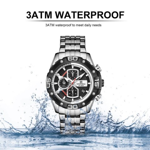 ZEGAREK MĘSKI NAVIFORCE NF8018 - CHRONOGRAF (zn122a) + BOX ZEGAREK MĘSKI NAVIFORCE NF8018 - CHRONOGRAF (zn122a) + BOX