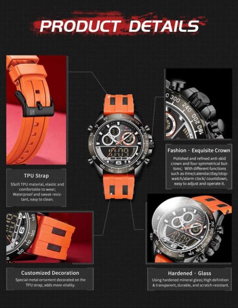ZEGAREK MĘSKI NAVIFORCE NF9188T - (zn121c) + BOX ZEGAREK MĘSKI NAVIFORCE NF9188T - (zn121c) + BOX