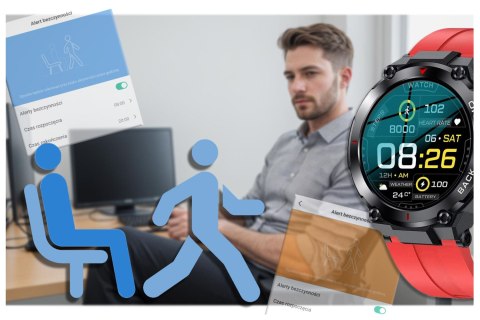 SMARTWATCH MĘSKI GRAVITY GT8-5 - z GPS (sg017e) SMARTWATCH MĘSKI GRAVITY GT8-5 - z GPS (sg017e)