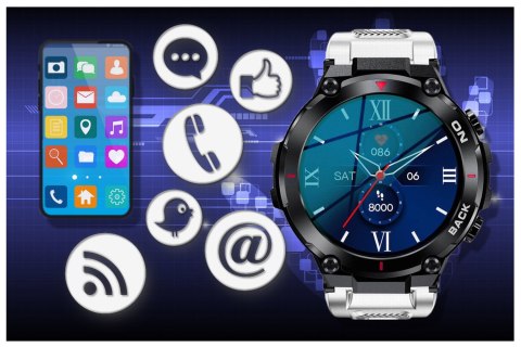 SMARTWATCH MĘSKI GRAVITY GT8-6 - z GPS (sg017f) SMARTWATCH MĘSKI GRAVITY GT8-6 - z GPS (sg017f)