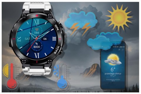 SMARTWATCH MĘSKI GRAVITY GT8-6 - z GPS (sg017f) SMARTWATCH MĘSKI GRAVITY GT8-6 - z GPS (sg017f)