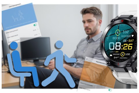 SMARTWATCH MĘSKI GRAVITY GT8-6 - z GPS (sg017f) SMARTWATCH MĘSKI GRAVITY GT8-6 - z GPS (sg017f)
