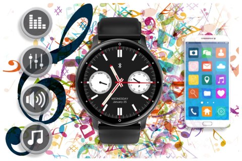 SMARTWATCH UNISEX Rubicon RNCF16 - BLUETOOTH CALL, TRENING GOOGLE FIT (sr058b) SMARTWATCH UNISEX Rubicon RNCF16 - BLUETOOTH CALL, TRENING GOOGLE FIT (sr058b)