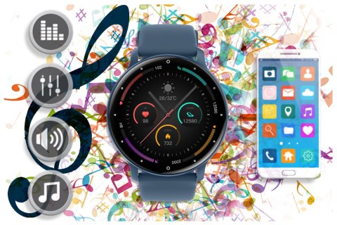 SMARTWATCH UNISEX Rubicon RNCF16 - BLUETOOTH CALL, TRENING GOOGLE FIT (sr058c) SMARTWATCH UNISEX Rubicon RNCF16 - BLUETOOTH CALL, TRENING GOOGLE FIT (sr058c)