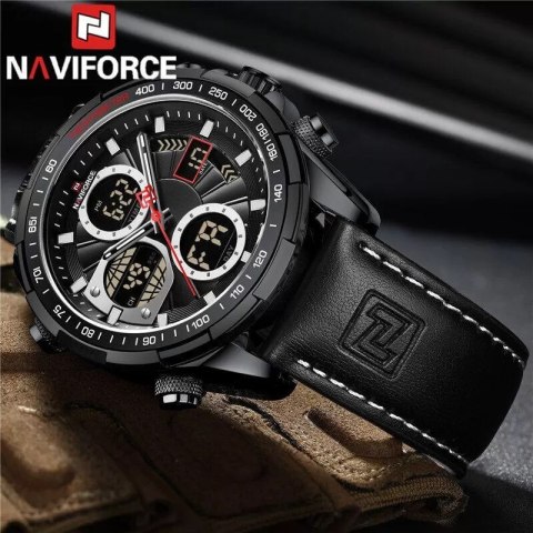 ZEGAREK MĘSKI NAVIFORCE NF9197L B/W/B + BOX ZEGAREK MĘSKI NAVIFORCE NF9197L B/W/B + BOX