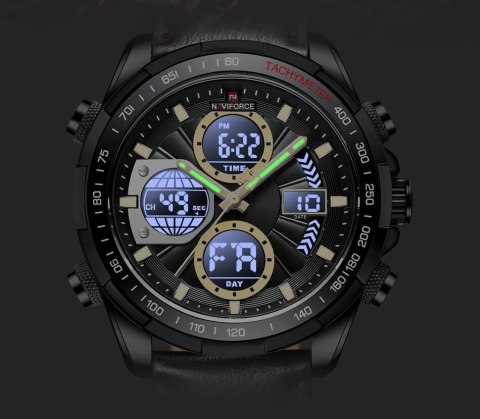 ZEGAREK MĘSKI NAVIFORCE NF9197L B/W/B + BOX ZEGAREK MĘSKI NAVIFORCE NF9197L B/W/B + BOX