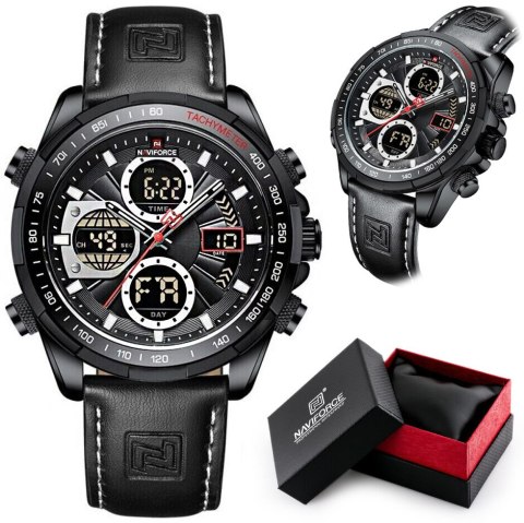 ZEGAREK MĘSKI NAVIFORCE NF9197L B/W/B + BOX ZEGAREK MĘSKI NAVIFORCE NF9197L B/W/B + BOX