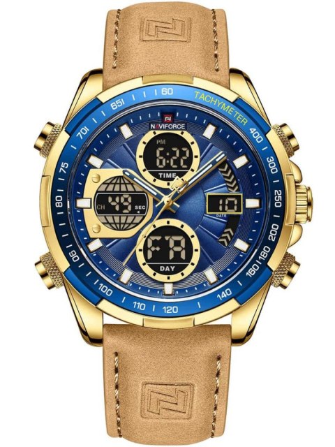 ZEGAREK MĘSKI NAVIFORCE NF9197L G/BE/Y.BN + BOX ZEGAREK MĘSKI NAVIFORCE NF9197L G/BE/Y.BN + BOX