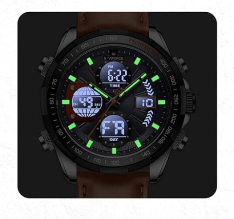ZEGAREK MĘSKI NAVIFORCE NF9197L S/GY/O.BN + BOX ZEGAREK MĘSKI NAVIFORCE NF9197L S/GY/O.BN + BOX