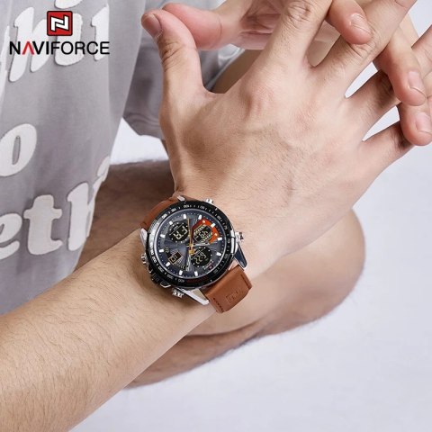 ZEGAREK MĘSKI NAVIFORCE NF9197L S/GY/O.BN + BOX ZEGAREK MĘSKI NAVIFORCE NF9197L S/GY/O.BN + BOX
