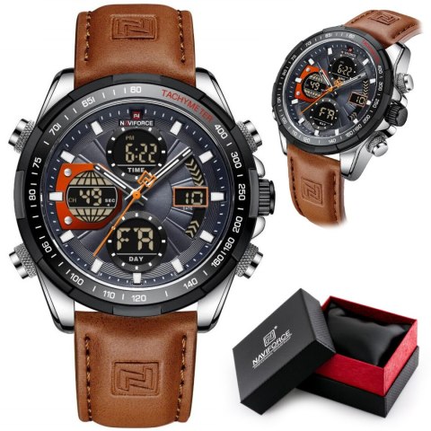 ZEGAREK MĘSKI NAVIFORCE NF9197L S/GY/O.BN + BOX ZEGAREK MĘSKI NAVIFORCE NF9197L S/GY/O.BN + BOX