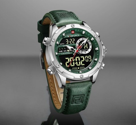 ZEGAREK MĘSKI NAVIFORCE NF9208 S/GN/GN - CHRONOGRAF + BOX ZEGAREK MĘSKI NAVIFORCE NF9208 S/GN/GN - CHRONOGRAF + BOX