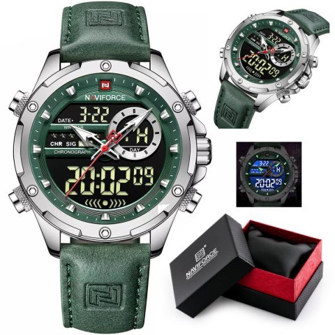 ZEGAREK MĘSKI NAVIFORCE NF9208 S/GN/GN - CHRONOGRAF + BOX ZEGAREK MĘSKI NAVIFORCE NF9208 S/GN/GN - CHRONOGRAF + BOX