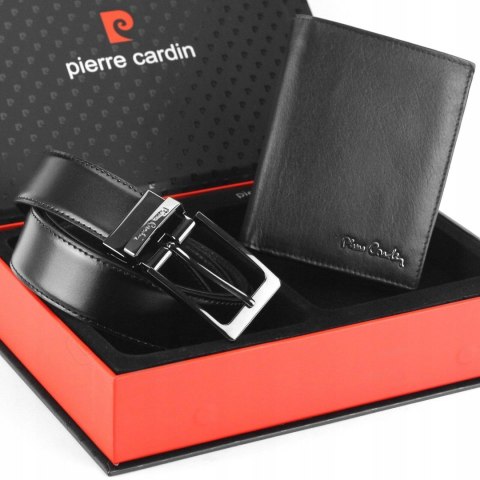 Zestaw prezentowy 4: DWUSTRONNY PASEK + PORTFEL PIERRE CARDIN Zestaw prezentowy 4: DWUSTRONNY PASEK + PORTFEL PIERRE CARDIN
