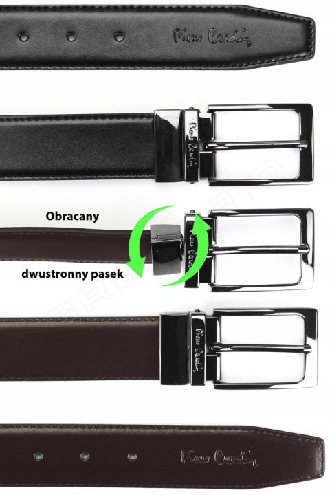 Zestaw prezentowy 4: DWUSTRONNY PASEK + PORTFEL PIERRE CARDIN Zestaw prezentowy 4: DWUSTRONNY PASEK + PORTFEL PIERRE CARDIN