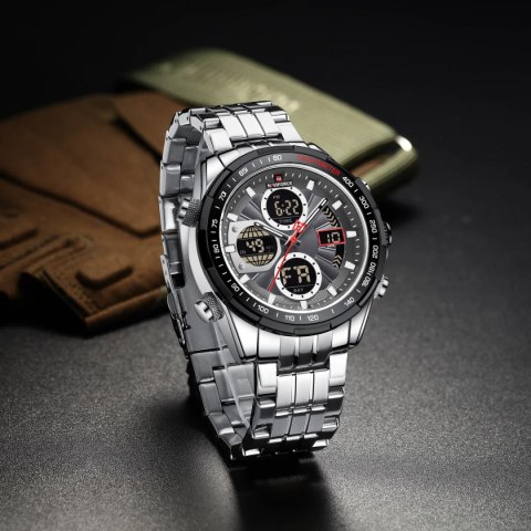 ZEGAREK MĘSKI NAVIFORCE NF9197S S/B/GY + BOX ZEGAREK MĘSKI NAVIFORCE NF9197S S/B/GY + BOX