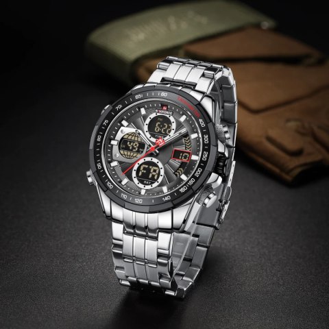 ZEGAREK MĘSKI NAVIFORCE NF9197S S/B/GY + BOX ZEGAREK MĘSKI NAVIFORCE NF9197S S/B/GY + BOX