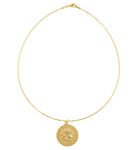 Choker z grecką monetą S (C15/TGU/111AU) Choker z grecką monetą S (C15/TGU/111AU)