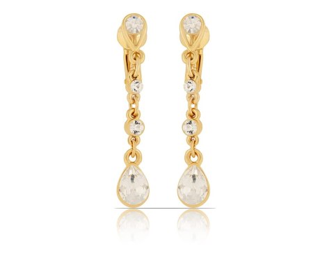 Klipsy długie z kryształami Preciosa z kolekcji Wedding Dream (E9491AU) Klipsy długie z kryształami Preciosa z kolekcji Wedding Dream (E9491AU)