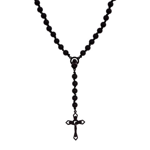 Różaniec na szyję czarny Unisex (C15/ROZ/41KOLOR) Różaniec na szyję czarny Unisex (C15/ROZ/41KOLOR)