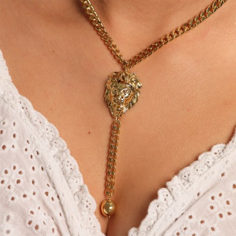 Choker z lwem i kulką (C22/WIO/79AU) Choker z lwem i kulką (C22/WIO/79AU)
