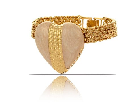 Bransoletka bismark z perłowym sercem z kolekcji Heart Harmony (B23/ZIM/88/4AU) Bransoletka bismark z perłowym sercem z kolekcji Heart Harmony (B23/ZIM/88/4AU)