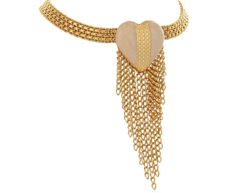 Choker z sercem z łańcuszkami z kolekcji Heart Harmony (C23/ZIM/28/4AU) Choker z sercem z łańcuszkami z kolekcji Heart Harmony (C23/ZIM/28/4AU)