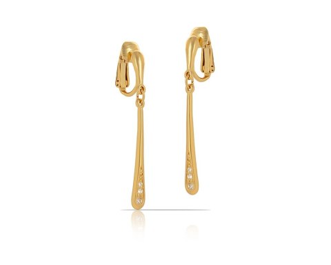 Klipsy wiszące z kryształkami z kolekcji Classic (E14829AU) Klipsy wiszące z kryształkami z kolekcji Classic (E14829AU)