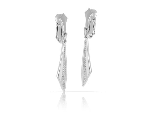 Wiszące klipsy z kryształkami Preciosa z kolekcji Classic (E14821AG) Wiszące klipsy z kryształkami Preciosa z kolekcji Classic (E14821AG)