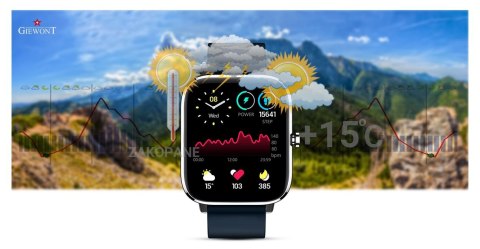 Smartwatch Giewont Dynamic SmartCall GW230-4 - Silver/Deep Ocean Smartwatch Giewont Dynamic SmartCall GW230-4 - Silver/Deep Ocean