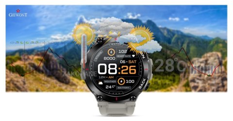 Smartwatch Giewont Pionier GPS GW460-3 - Light Stone Smartwatch Giewont Pionier GPS GW460-3 - Light Stone