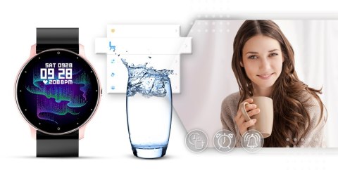 Smartwatch Giewont Sport Around GW120-3 - Rose Gold/Black Effect Smartwatch Giewont Sport Around GW120-3 - Rose Gold/Black Effect