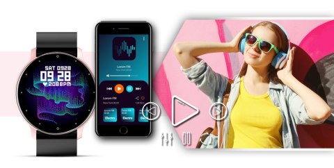Smartwatch Giewont Sport Around GW120-3 - Rose Gold/Black Effect Smartwatch Giewont Sport Around GW120-3 - Rose Gold/Black Effect
