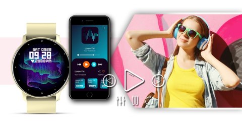 Smartwatch Giewont Sport Around GW120-6 - Ivory Effect Smartwatch Giewont Sport Around GW120-6 - Ivory Effect