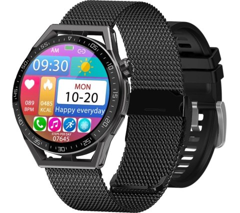 Smartwatch Rubicon RNCE88-2 Czarny- Czarny Pasek Silikonowy + Czarna Bransoleta Smartwatch Rubicon RNCE88-2 Czarny- Czarny Pasek Silikonowy + Czarna Bransoleta
