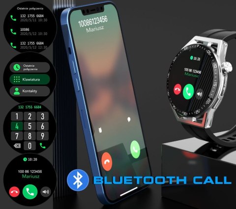 Smartwatch Rubicon RNCE88-2 Czarny- Czarny Pasek Silikonowy + Czarna Bransoleta Smartwatch Rubicon RNCE88-2 Czarny- Czarny Pasek Silikonowy + Czarna Bransoleta