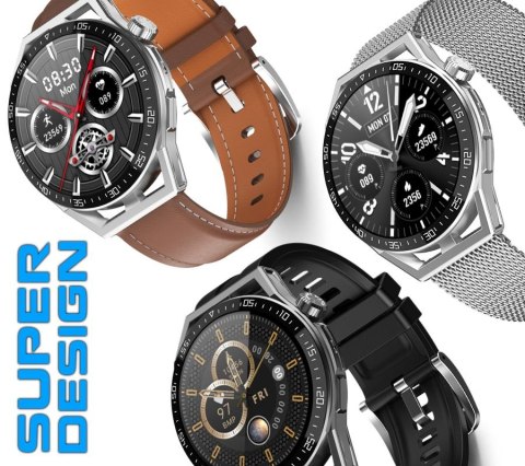 Smartwatch Rubicon RNCE88-2 Czarny- Czarny Pasek Silikonowy + Czarna Bransoleta Smartwatch Rubicon RNCE88-2 Czarny- Czarny Pasek Silikonowy + Czarna Bransoleta