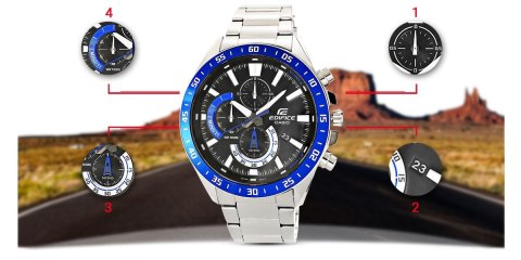 Zegarek Męski CASIO EDIFICE EFV-620D-1A2VUDF + BOX Zegarek Męski CASIO EDIFICE EFV-620D-1A2VUDF + BOX