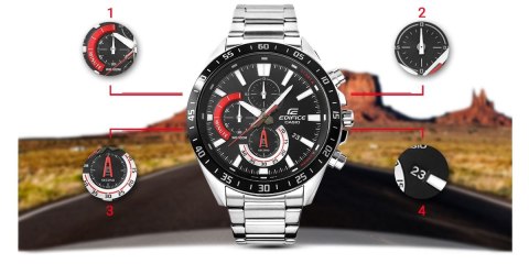 Zegarek Męski CASIO EDIFICE EFV-620D-1A4VUDF + BOX Zegarek Męski CASIO EDIFICE EFV-620D-1A4VUDF + BOX