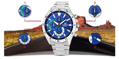 Zegarek Męski CASIO EDIFICE EFV-620D-2AVUDF + BOX Zegarek Męski CASIO EDIFICE EFV-620D-2AVUDF + BOX