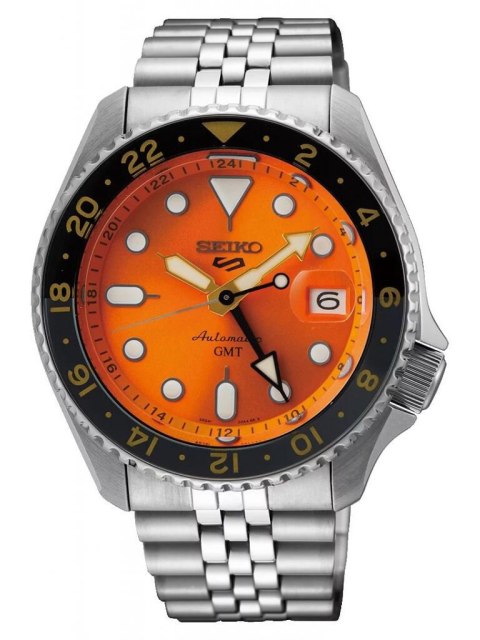 ZEGAREK MĘSKI SEIKO 5 SPORTS SSK005K1 GMT AUTOMAT WR100 + BOX ZEGAREK MĘSKI SEIKO 5 SPORTS SSK005K1 GMT AUTOMAT WR100 + BOX