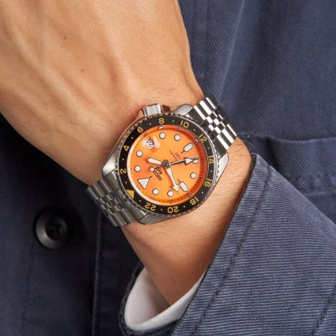 ZEGAREK MĘSKI SEIKO 5 SPORTS SSK005K1 GMT AUTOMAT WR100 + BOX ZEGAREK MĘSKI SEIKO 5 SPORTS SSK005K1 GMT AUTOMAT WR100 + BOX