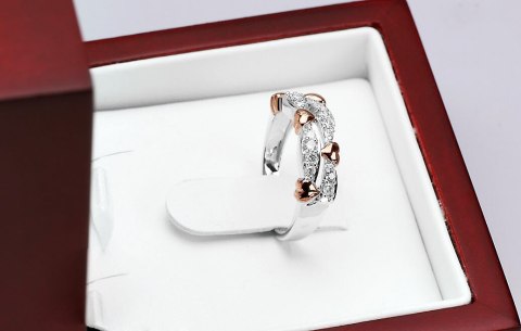 Złoty pierścionek PXD4053 - Diament Złoty pierścionek PXD4053 - Diament