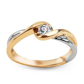 Złoty pierścionek PXD5029 - Diament